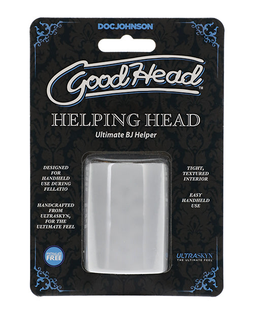 GoodHead mini stroker with ULTRASKYN material and internal massage beads for enhanced oral stimulation