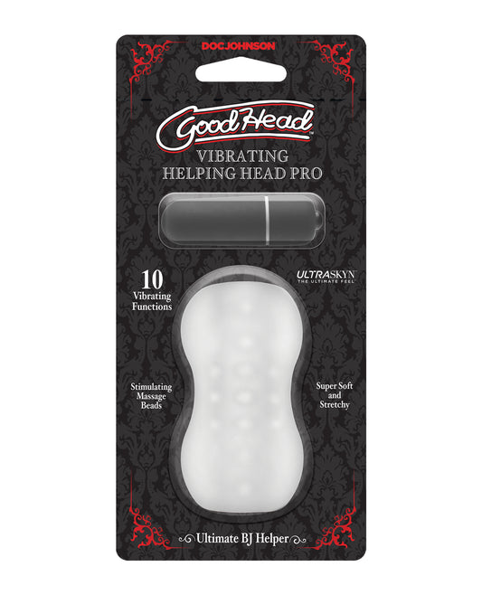 GoodHead Vibrating Stroker ULTRASKYN with Massage Beads and Bullet Vibrator for Enhanced Sensation