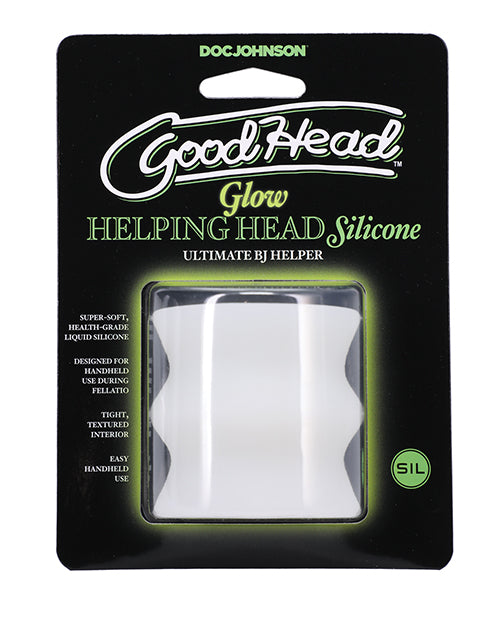 GoodHead Dolls & Masturbators Silicone Mini Stroker Glow-in-the-Dark and Massage Beads for Enhanced Oral Stimulation