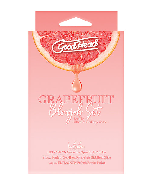 GoodHead male masturbator stroker ULTRASKYN texture with grapefruit lube for realistic solo play