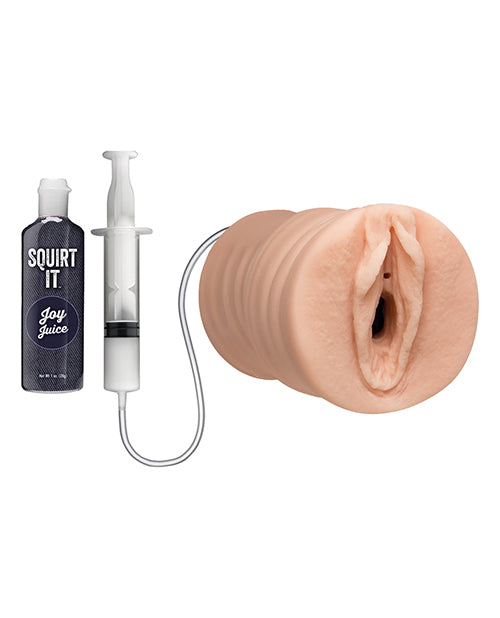 Vanilla ULTRASKYN Squirting Pussy Masturbator with Joy Juice