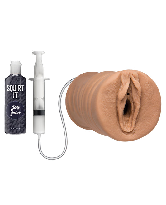 Squirt It Caramel Squirting Pussy Masturbator with Lifelike ULTRASKYN