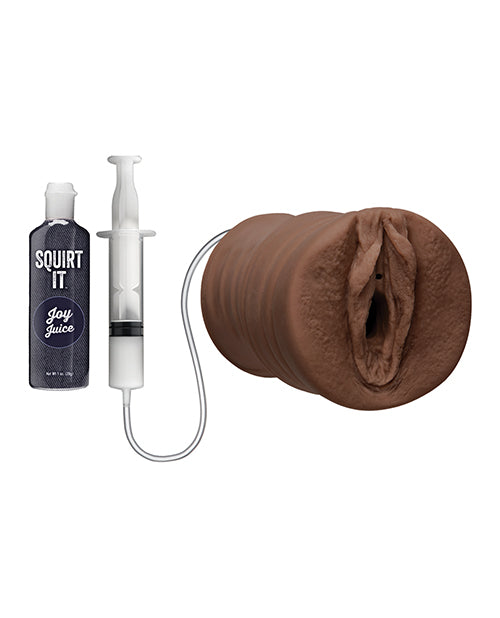Squirt It Chocolate Squirting Pussy Masturbator with Realistic ULTRASKYN