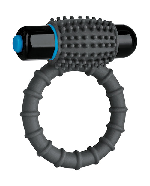 OptiMale Vibrating C-Ring with Textured Silicone and Removable Bullet