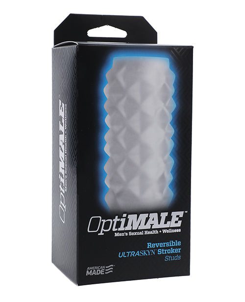 OptiMALE Reversible Masturbator ULTRASKYN dual-texture studs and smooth surface for realistic male self-pleasure