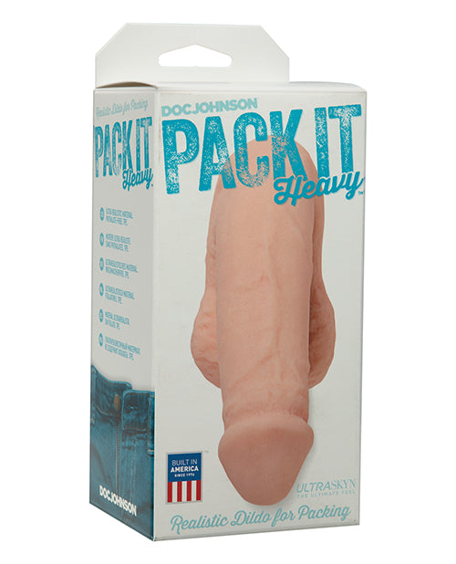Pack It Silicone Packer White Realistic Veined Details Plush Balls for Transgender Daily Packing