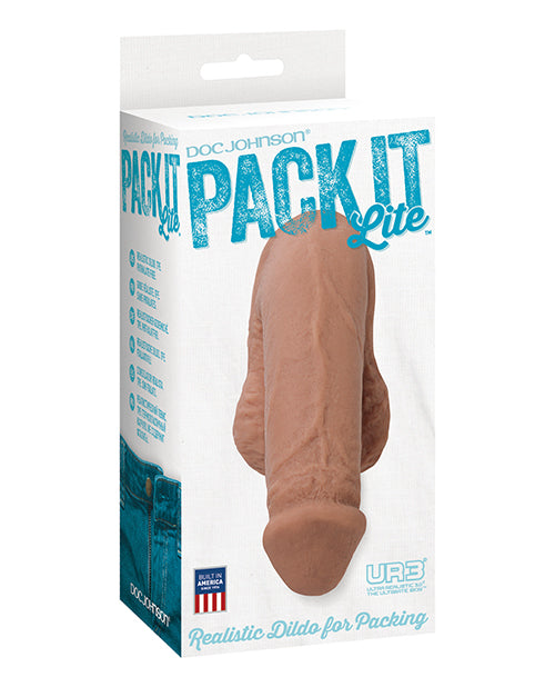 Pack It Transgender Products Realistic Brown Packer with Veining for Comfortable Everyday Packing