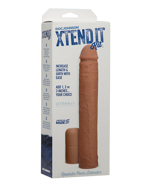 Xtend It Penis Enhancement Kit ULTRASKYN Customizable Extension Brown for Personalized Comfort