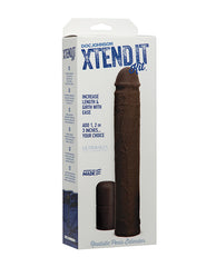 Xtend It Penis Enhancement Black Extension Sleeve with Adjustable Length and Body-Safe Material for Personalized Enhancement