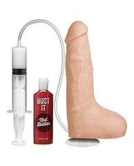 Bust It Squirting Realistic Cock with Nut Butter - 8.5 Inch Flesh Dong