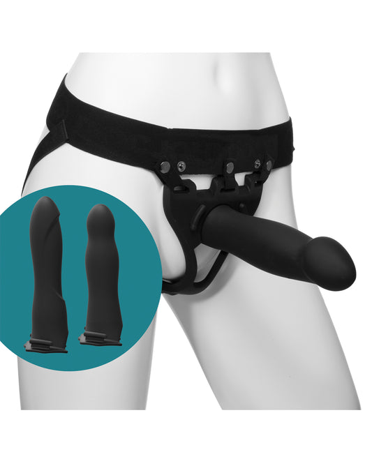Unisex Hollow Strap-On Set with Silicone Attachments by Body Extensions