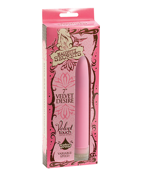 Naughty Secrets Vibrator Velvet Touch Waterproof Multi-Speed Settings for Romantic Pleasure
