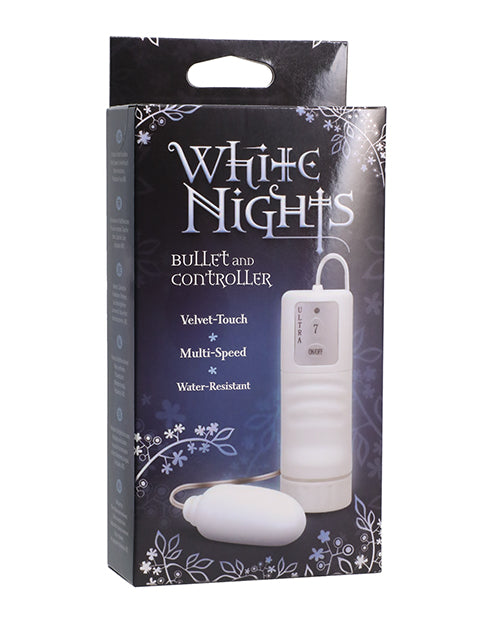 White Nights Stimulators Bullet Vibrator 7-Speed Waterproof Controller for Comfortable Personal Pleasure