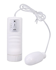 White Nights 7-Speed Bullet & Controller Stimulator in Soft White
