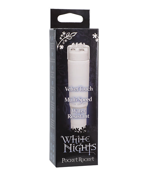 White Nights Stimulator Velvet Waterproof Finish Compact Design for Relaxation and Discreet Intimate Use