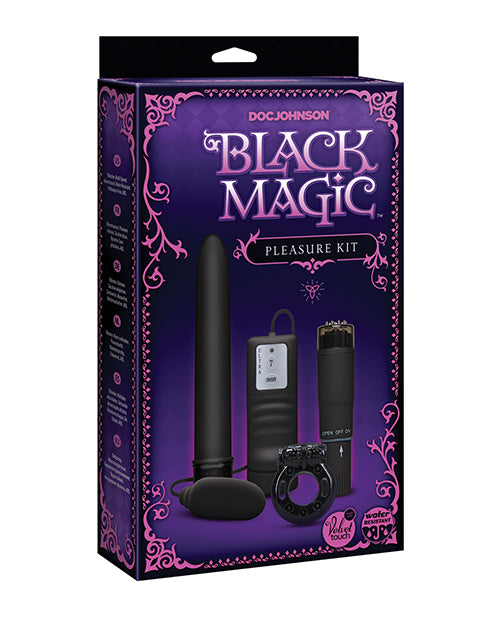 White Nights stimulators kit 7-inch Velvet-Touch vibe and vibrating C-Ring for versatile pleasure and intimate stimulation