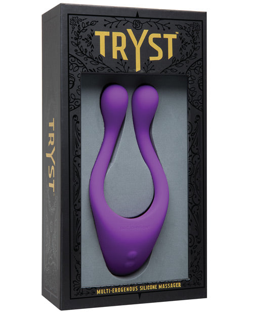 Tryst Stimulator Flexible Silicone Vibrating Arms Dual Zone Controls for Multi-Erogenous Zone Stimulation
