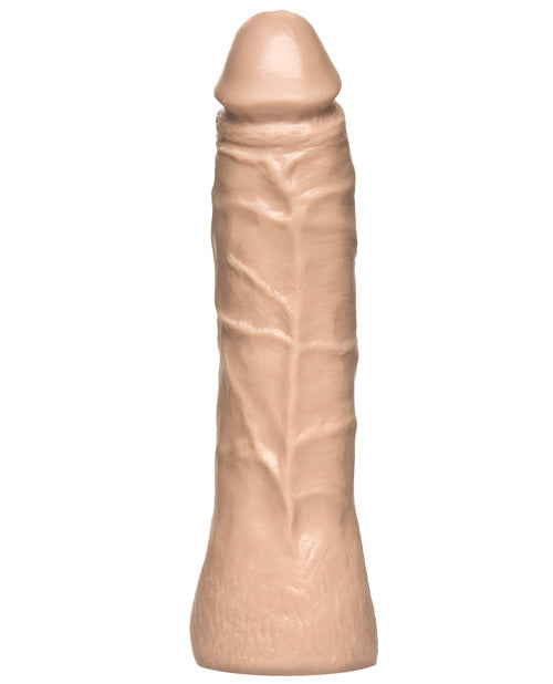 Vac-U-Lock strap-on dong thin 7-inch white body-safe PVC for realistic and comfortable harness play