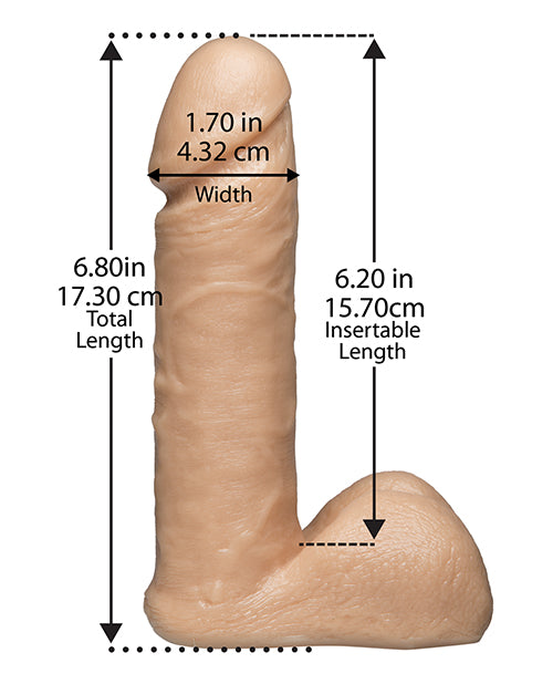 Vac-U-Lock 6-Inch Realistic Strap-On Attachment with Hand-Painted Detail