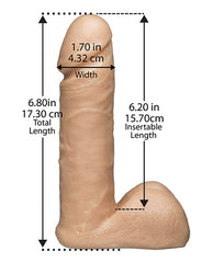 Vac-U-Lock 6-Inch Realistic Strap-On Attachment with Hand-Painted Detail