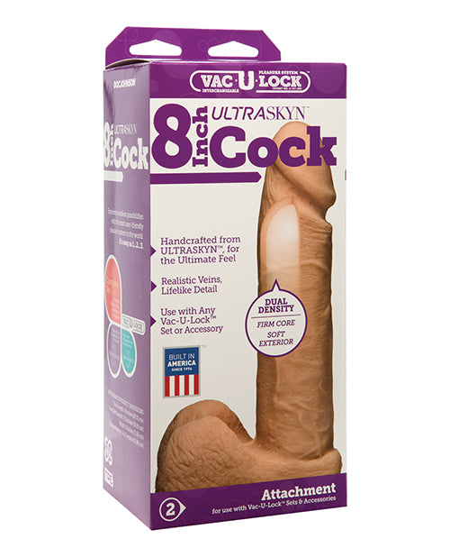 Vac-U-Lock Strap On 8-Inch ULTRASKYN Realistic Cock Balls Detailed Texture for Authentic Sensation