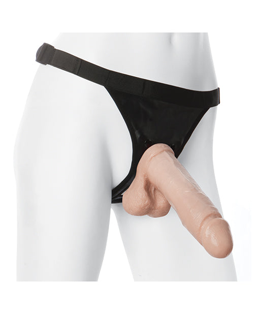 Vac-U-Lock Ultra Harness 2 Set with Adjustable Strap and 8" Realistic Dong