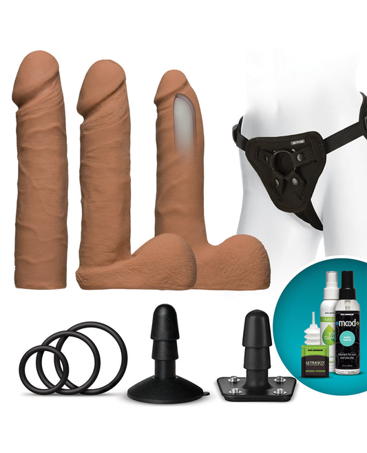 Vac-U-Lock Dual Density Strap-On Set with ULTRASKYN Realistic Attachments