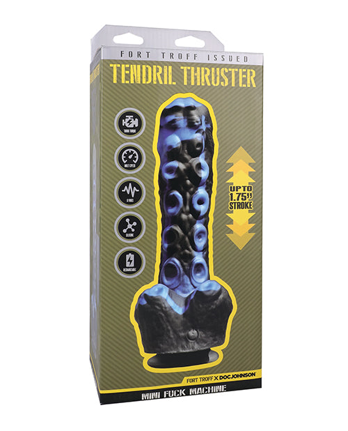 Fort Troff Sex Machine Blue Mini Remote Control Premium Liquid Silicone for Deep Thrusting Stimulation