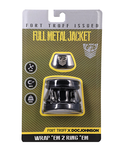 Fort Troff Penis Enhancement Silicone Magno Ring Ball Stretcher with Cushioned Comfort for Prolonged Wear