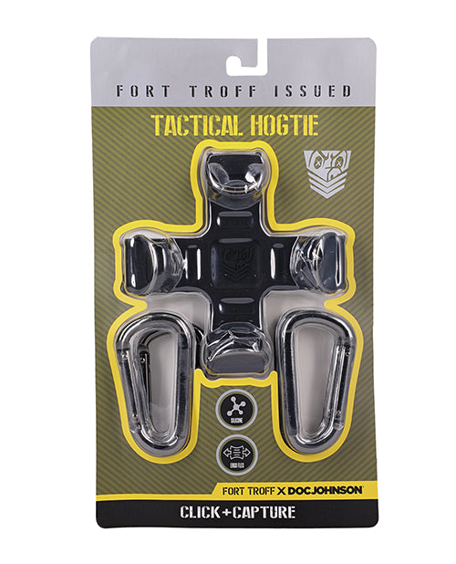 Fort Troff Hogtie Bondage Restraint with Steel D-Rings and Silicone Design for Secure Limb Restriction
