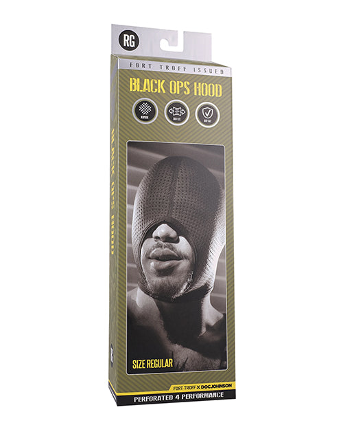 Fort Troff Bondage Blindfold Perforated Neoprene Stretch Comfort for Sensory Play