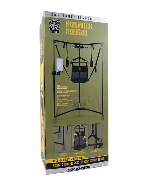 Fort Troff Hammock Hanger Sling with Seamless Frame and Mesh Hammock for Secure Sling Play