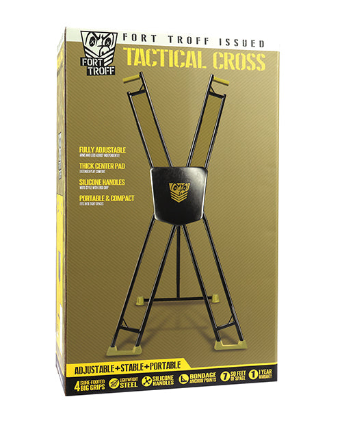 Fort Troff Bondage Cross Adjustable Steel Frame Cushioned Center for Versatile Play