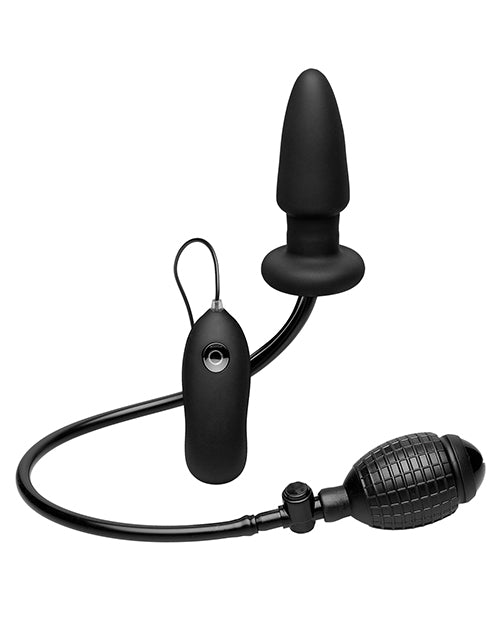 Deluxe Wonder Plug Inflatable Vibrating Butt Plug with Adjustable Size