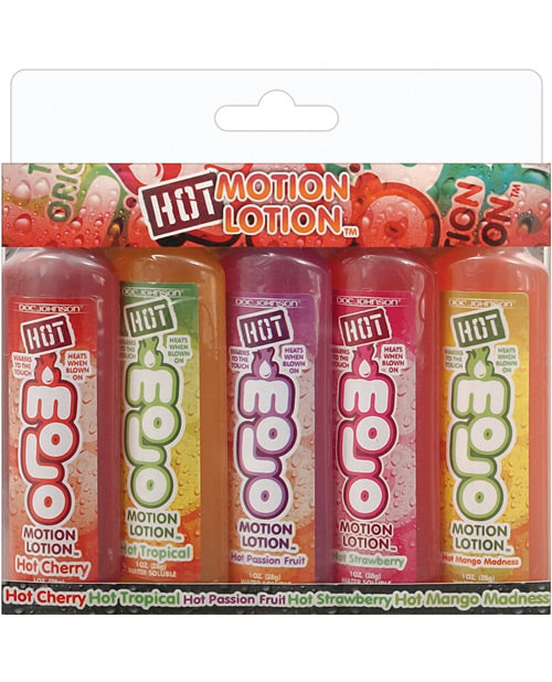 Motion Lotion Massage Lotion Assorted Fruit Flavors Paraben-Free Formula for Sensual Warming Foreplay