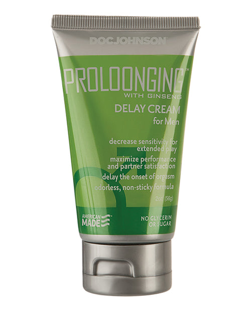 Prolonging Cream with Benzocaine and Ginseng Sexual Enhancer - 2 oz