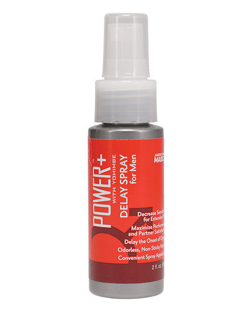 Power+ Delay Spray with Lidocaine and Yohimbe Extract Enhancer - 2 oz