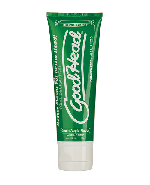GoodHead Green Apple Oral Gel 4 oz – Flavorful, Edible Sexual Enhancer