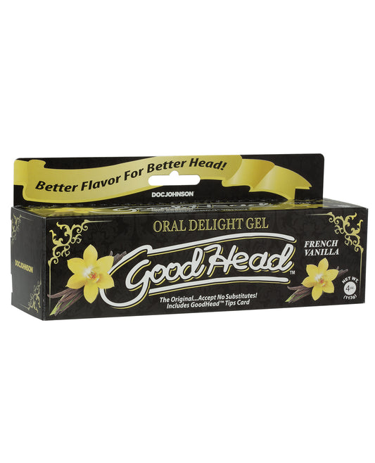 GoodHead Oral Gel French Vanilla Sugar-Free Paraben-Free for Enhanced Oral Pleasure