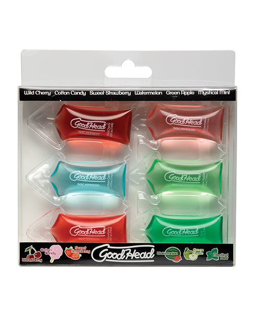 GoodHead Sexual Enhancer Pillow Pack Edible Oral Gel Assorted Flavors for Enhanced Foreplay