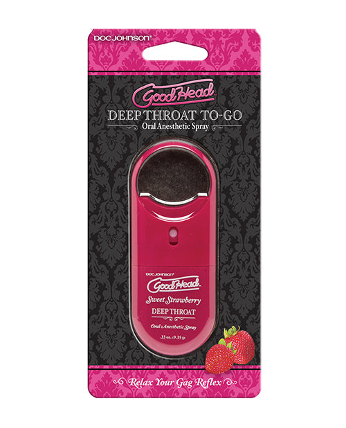 GoodHead Deep Throat Spray To-Go - Strawberry Flavored Oral Spray