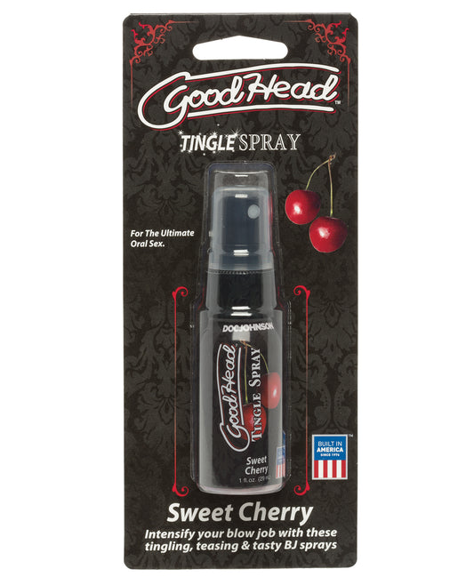 GoodHead Sexual Enhancer Tingle Spray Sweet Cherry Flavor Sugar-Free for Enhanced Oral Sensation