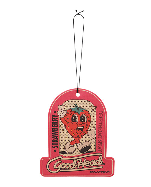 GoodHead Air Freshener strawberry scent novelty fragrance for car, home, and closet freshness