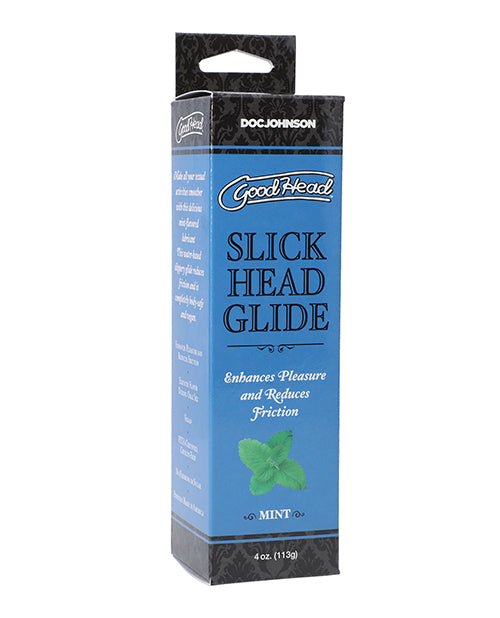 GoodHead Lubricant Mint-Flavored Water-Based Vegan Formula 4 oz for Comfortable Intimacy