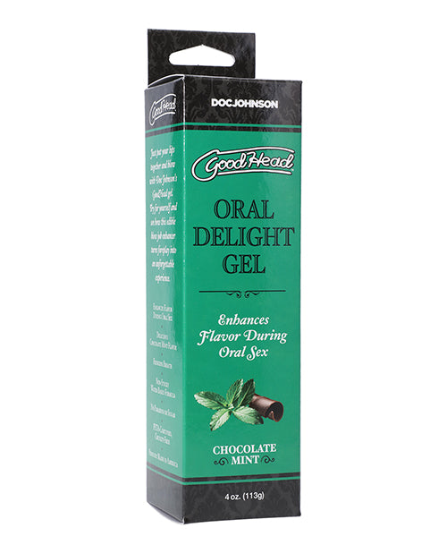 GoodHead Sexual Enhancer Chocolate Mint Edible Gel Smooth Texture for Enhanced Oral Pleasure