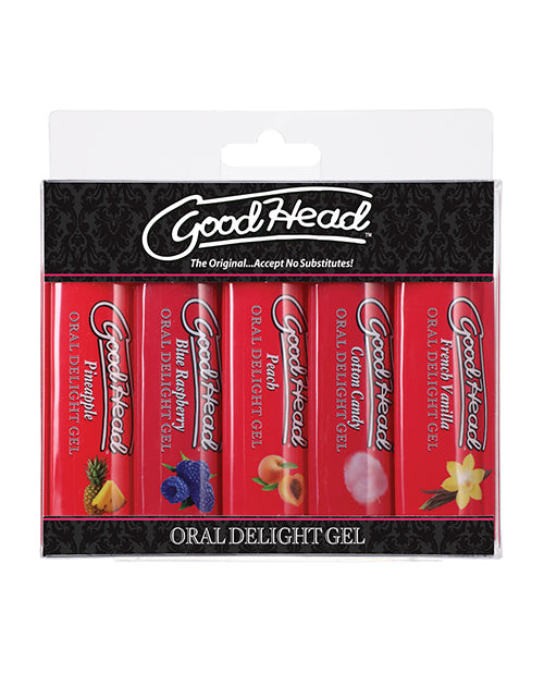 GoodHead Sexual Enhancers Edible Oral Gels Assorted Flavored Gel Pack for Enhanced Oral Pleasure
