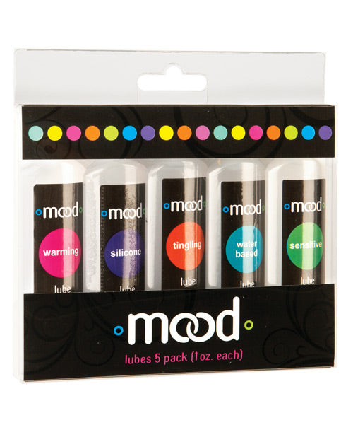 Mood Lubricants Assorted Lube Kit with Silicone Warming Tingling Water-Based Sensitive Formulas for Enhanced Pleasure