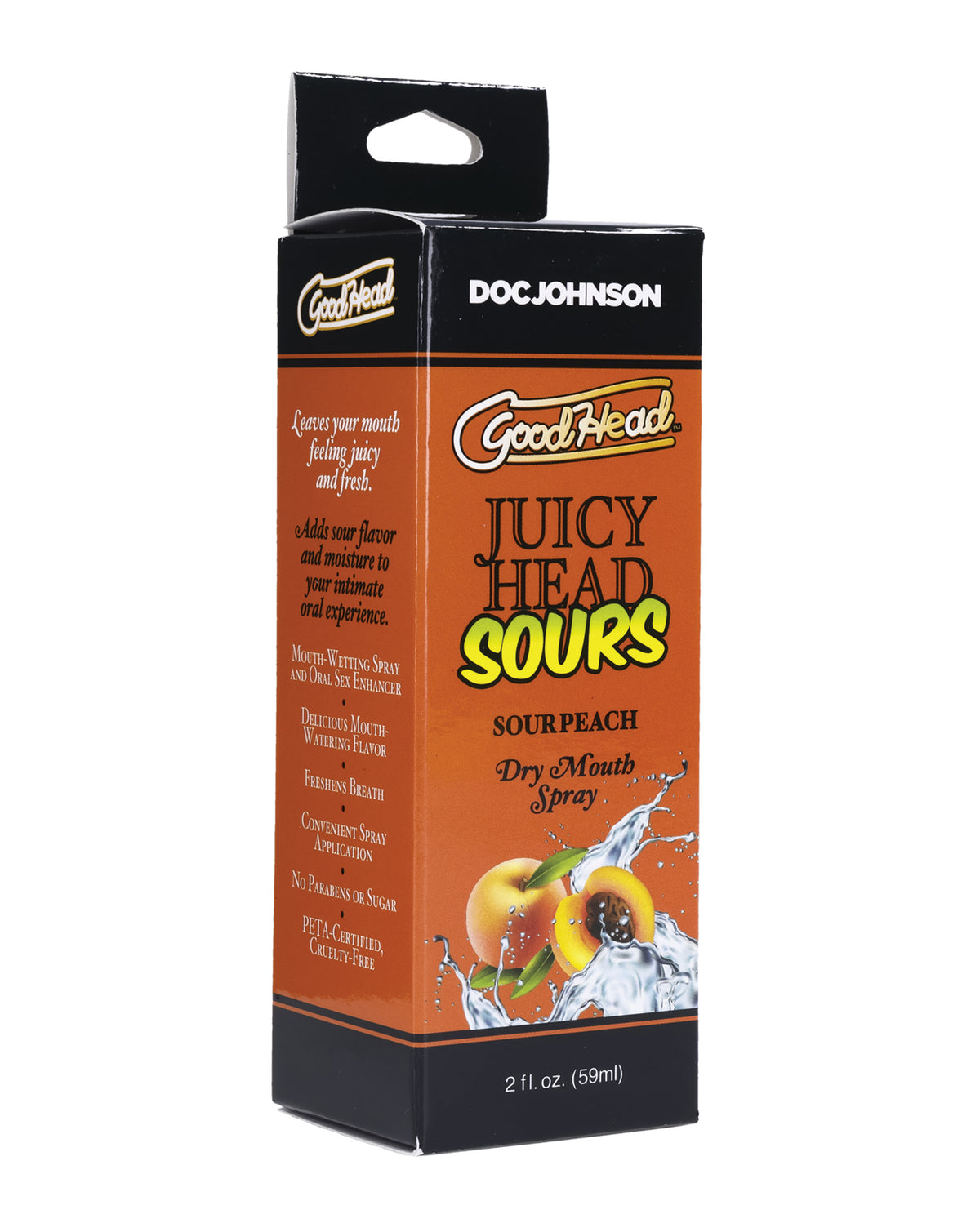 GoodHead Juicy Head Dry Mouth Spray - 2 oz Sour Peach