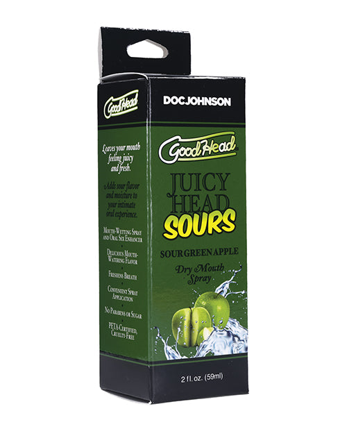 GoodHead Sexual Enhancer Dry Mouth Spray Sour Green Apple flavor Vegan formula for Fresh Breath during Intimacy