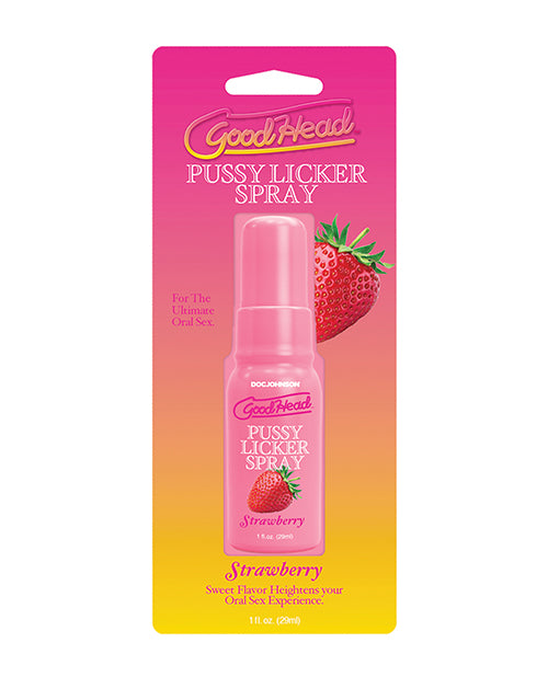 GoodHead Sexual Enhancer Spray Strawberry Flavor Sugar-Free Vegan for Enhanced Oral Pleasure